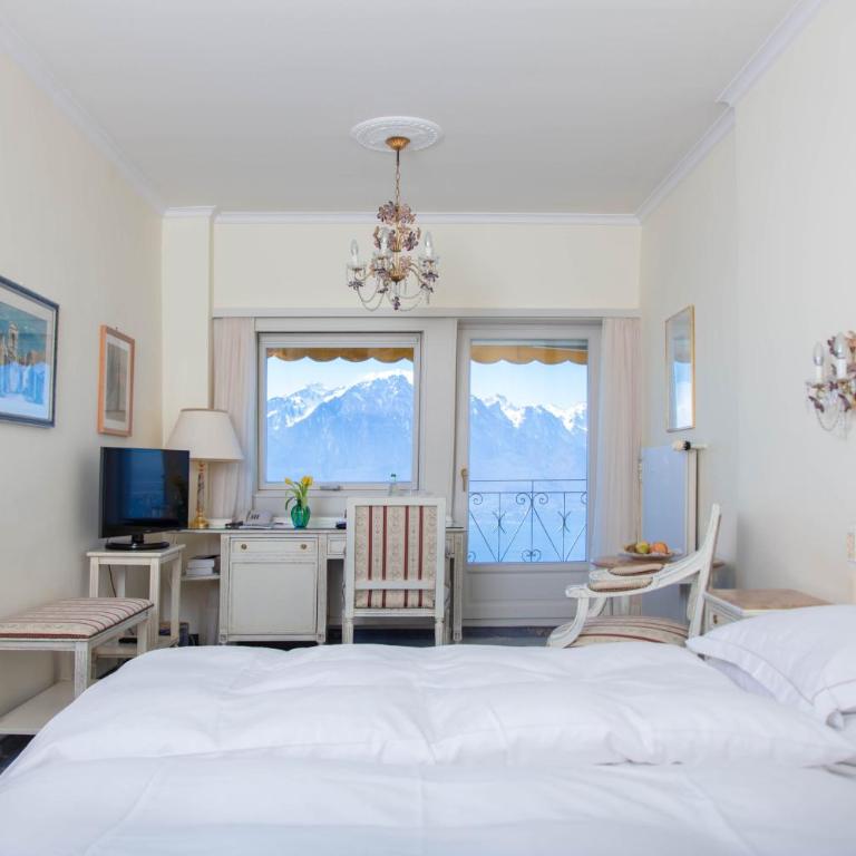 Hotel Victoria Glion - Standard Doppelzimmer mit Seeblick - 3