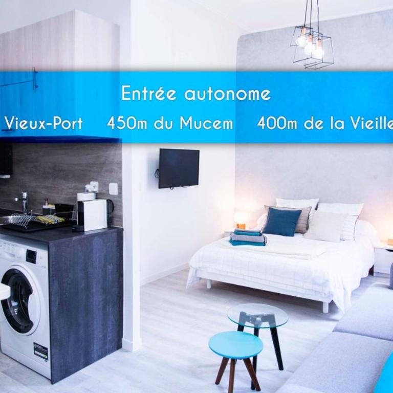 Studio Cathédrale Vieux-Port - Mucem - Vieille Charité - Appartement 1 Chambre - 1