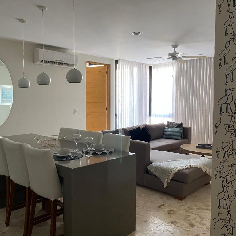 Departamento 2 recámaras Anah - Deluxe Apartment mit Balkon und 2 Schlafzimmern - 40