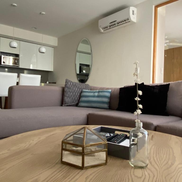 Departamento 2 recámaras Anah - Deluxe Apartment mit Balkon und 2 Schlafzimmern - 54