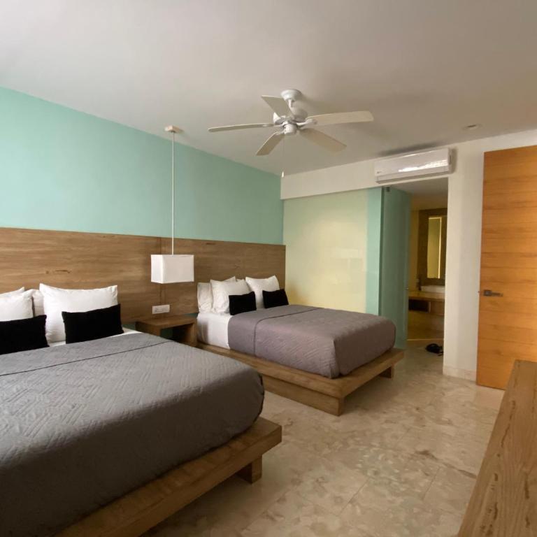 Departamento 2 recámaras Anah - Deluxe Apartment mit Balkon und 2 Schlafzimmern - 71