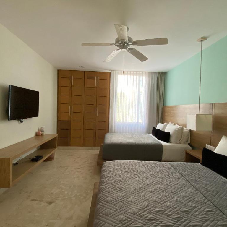 Departamento 2 recámaras Anah - Deluxe Apartment mit Balkon und 2 Schlafzimmern - 69