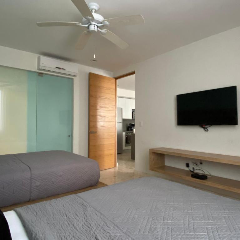 Departamento 2 recámaras Anah - Deluxe Apartment mit Balkon und 2 Schlafzimmern - 72