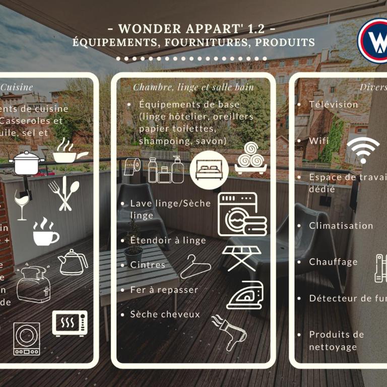 Wonder Appart' 1.2 - Coeur de ville - - Appartamento con 1 Camera da Letto - 2