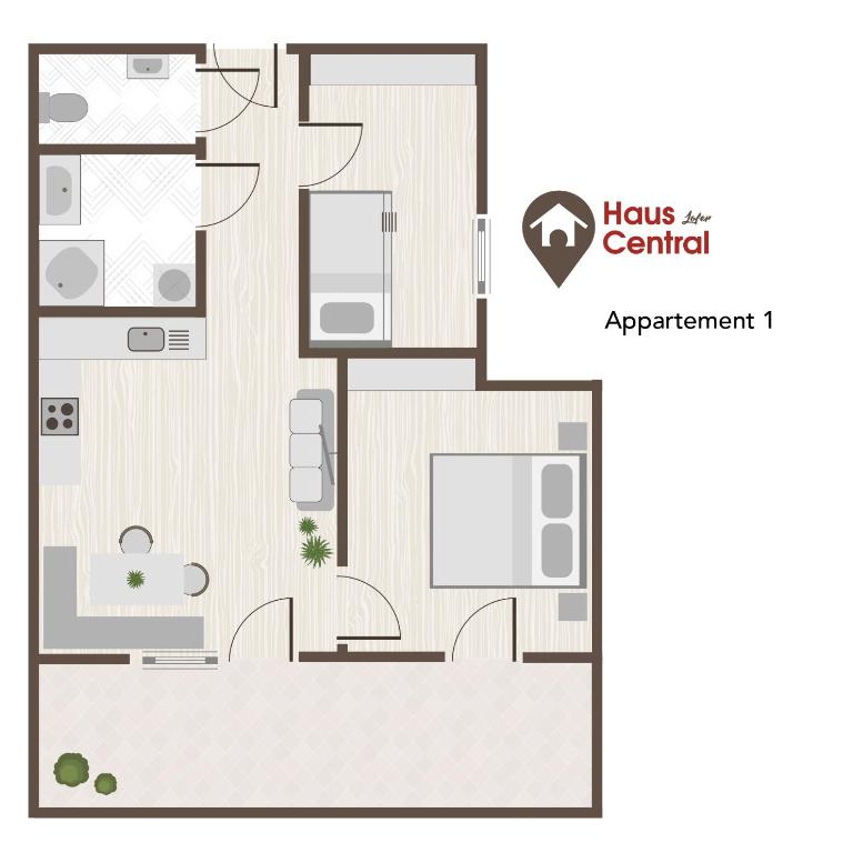Haus Central Lofer - Apartment mit Terrasse - 6