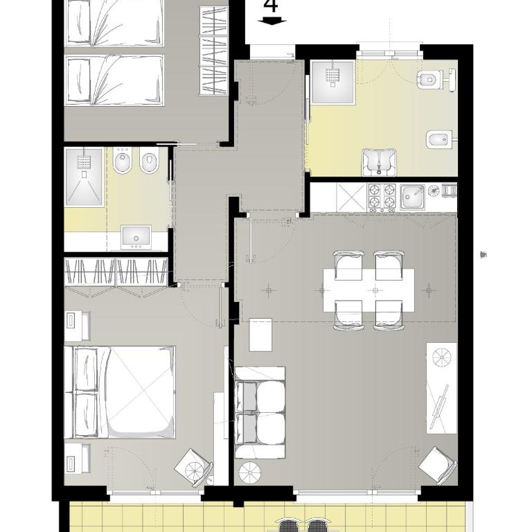 Residence Le Primule - Appartamento Superior con 2 Camere da Letto - 13