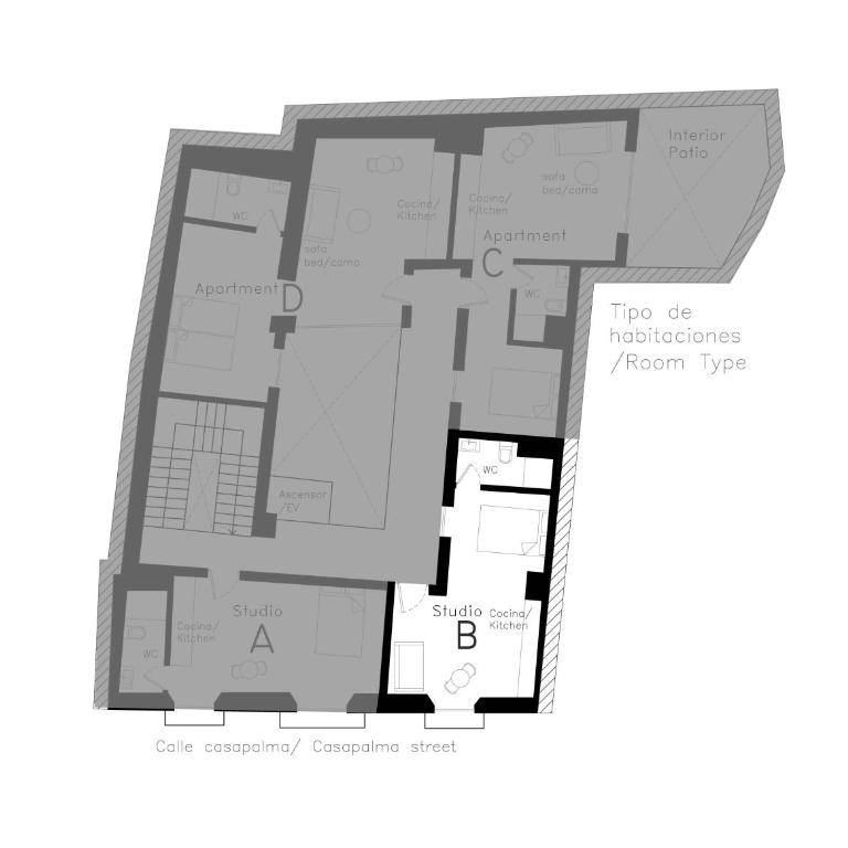 Apartamentos Casapalma Centro Histórico - Apartamento Estudio exterior - 14