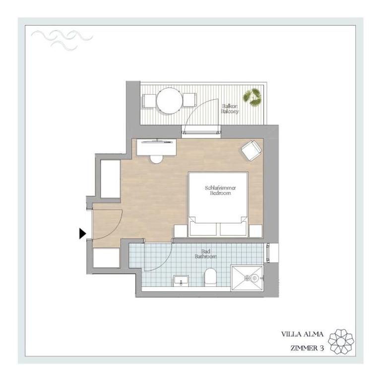 Villa Alma - a lakeside Boutique Hotel - Doppelzimmer mit Seeblick - 7