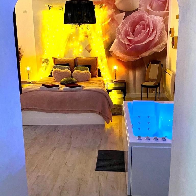 COSY & SPA Appartement Luxe JACUZZI SAUNA Suite Cristal - Suite mit Whirlpool - 9