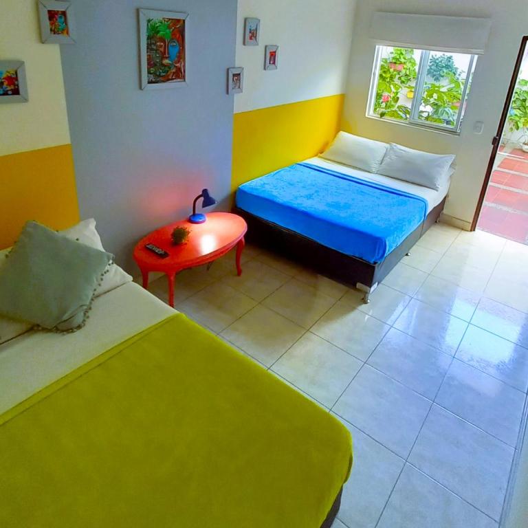 Casa Azul Boutique Hostel - Habitación Cuádruple con baño privado - 5