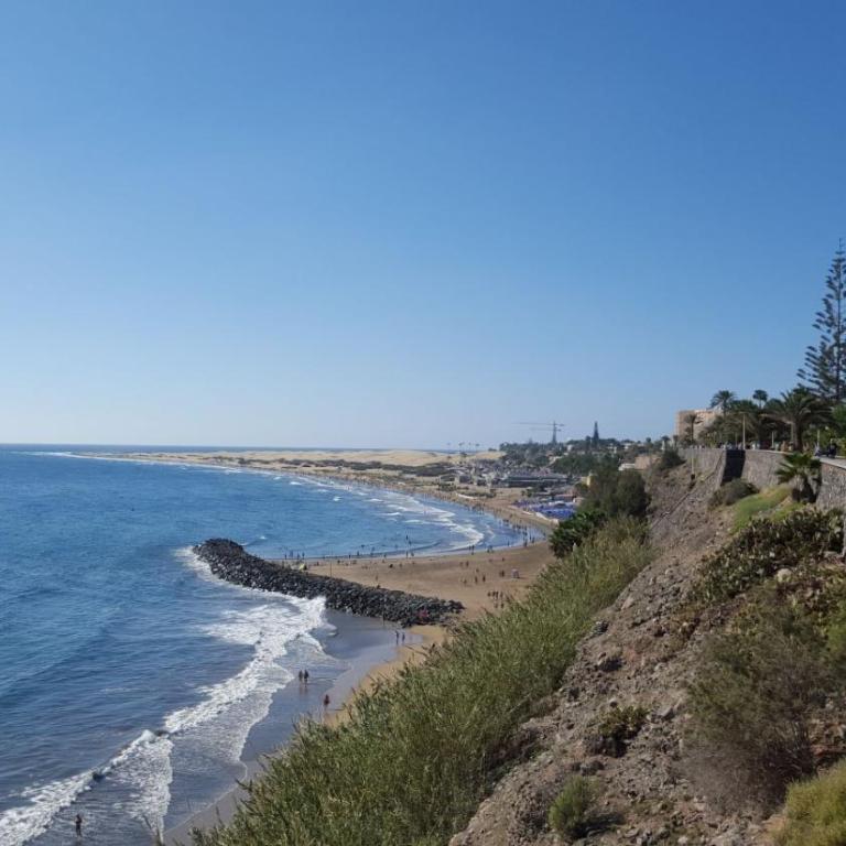 Top-Apartment in Apartamentos Danubio, 4 Etage, Poolblick und seitlicher Meerblick, Wohnzimmer und 1 Schlafzimmer, im Herzen von Playa del Inglés , Gran Canaria - One-Bedroom Apartment - 21