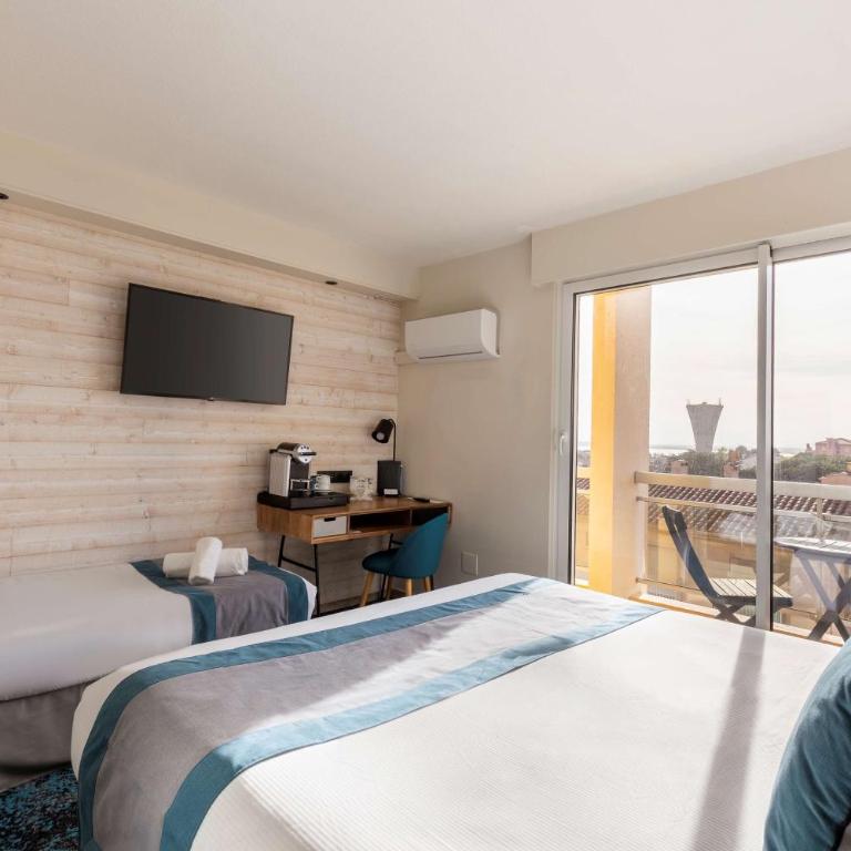 Best Western Plus Hotel Canet-Plage - Chambre King Confort avec Vue sur la Montagne - 8