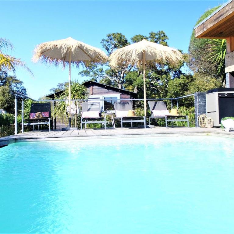 Villa CASA BAGGIA, proche plage, piscine à débordement chauffée, pool house - Villa - 4