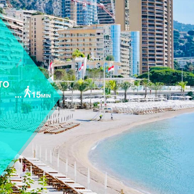 Designer Garden View AC, Fiber Wifi Heart of Monaco - Appartement 1 Chambre - 20