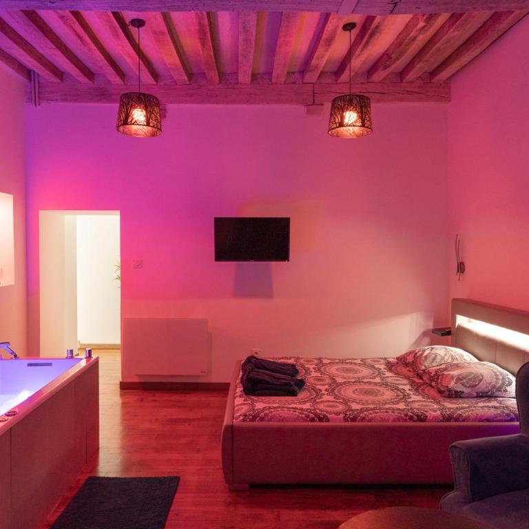 LX203 Suite romantique jacuzzi privé - Love Room - Appartamento Deluxe con 1 Camera da Letto - 1