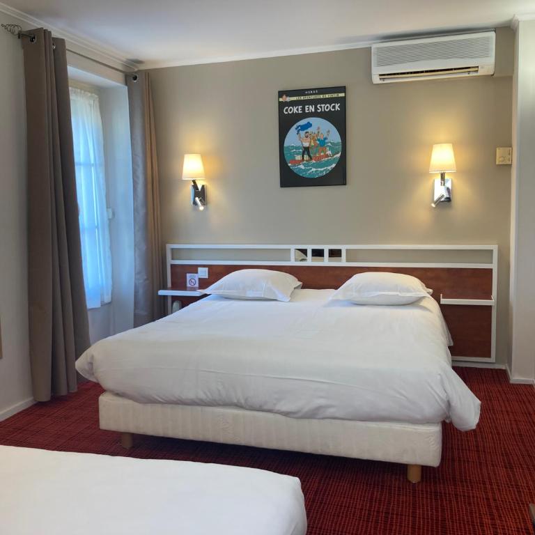 Logis Hôtel Restaurant LE MONARQUE 30 Parking Vélos Sécurisé - Chambre Triple avec Salle de Bains Privative - 1