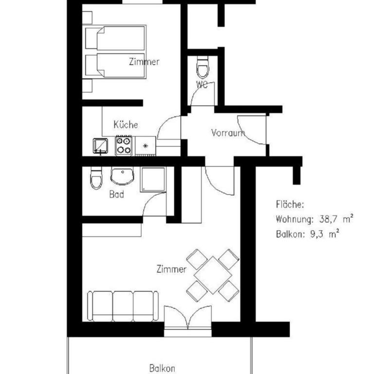 Haus Franz - Apartment mit Dusche - 13