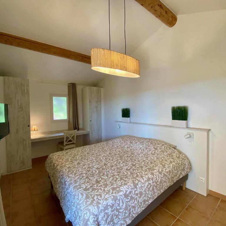 La Bastide au Ventoux - Chambre Double avec Patio - 1