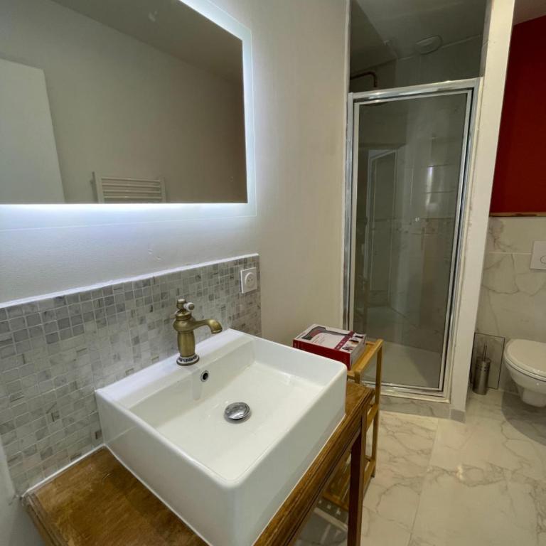 Escapade dans grand T2 de charme avec terrasse - Proche Gare et Centre ville - One-Bedroom Apartment - 14