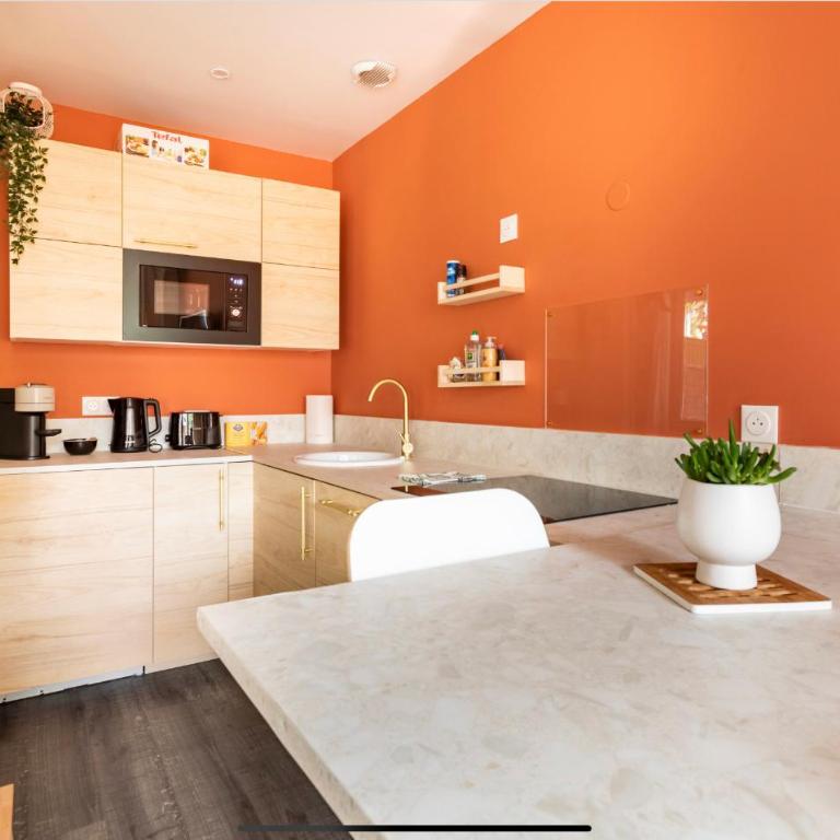 Le 102, Maison avec Terrasse et parking Gare de ROUEN - Appartement avec Terrasse - 4