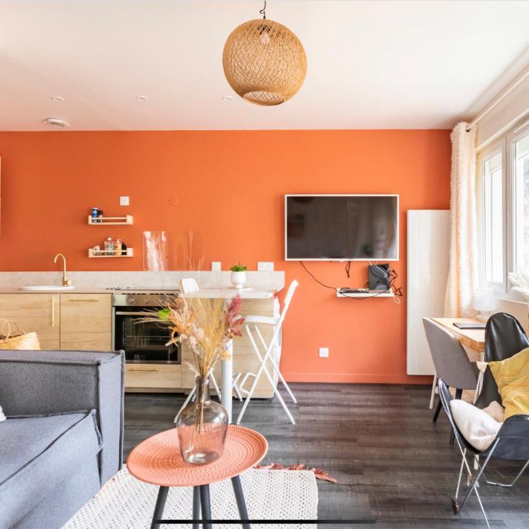 Le 102, Maison avec Terrasse et parking Gare de ROUEN - Appartement avec Terrasse - 6