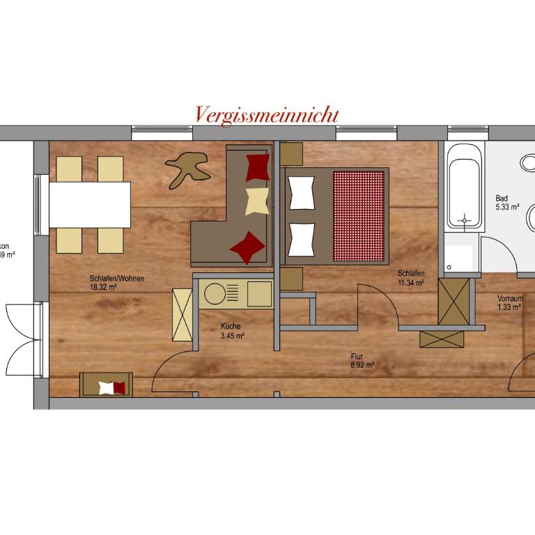 Der Landhof - Apartment mit Bergblick - Vergissmeinnicht - 7