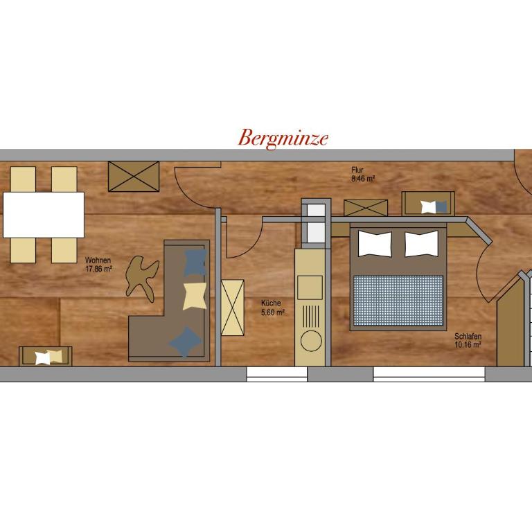 Der Landhof - Apartment Bergminze mit Balkon - 5