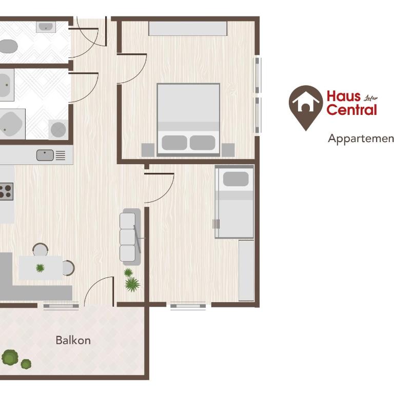 Haus Central Lofer - Apartment mit Balkon - 4