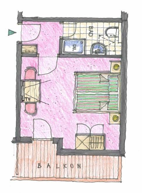Pension Mühle - Doppelzimmer mit Balkon - 5