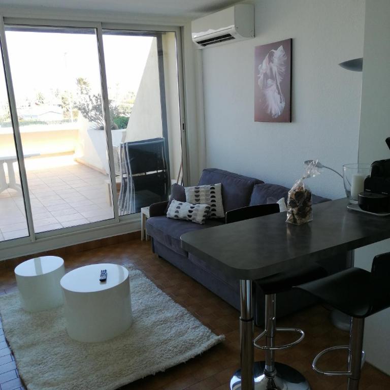 Naturisme appartement heliopolis face à la plage avec vue mer - Apartment mit 1 Schlafzimmer - 3