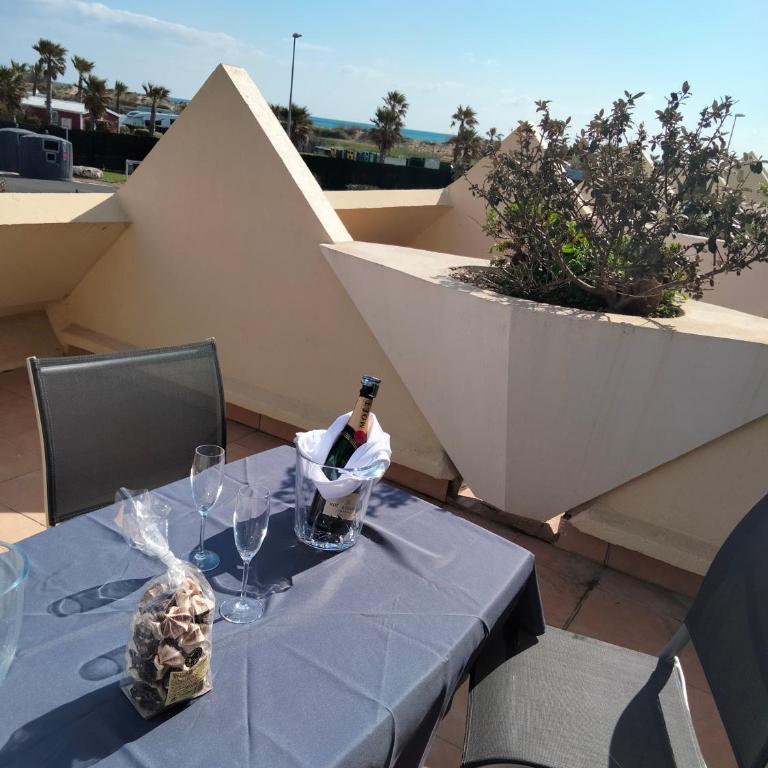 Naturisme appartement heliopolis face à la plage avec vue mer - Apartment mit 1 Schlafzimmer - 5