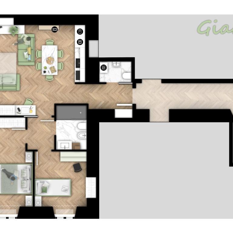 Casa Romano Luxury Green Apartments - Casa con 2 Camere da Letto - 4