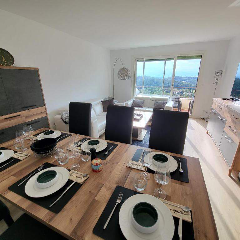 T3 avec magnifique vue montagne, 3 étoiles, piscine et parking, clim - Appartement 2 Chambres - 3
