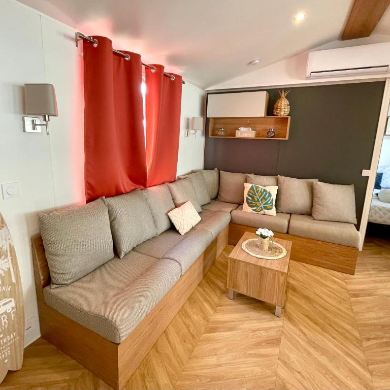 Mobil-home tout beau tout neuf, camping 4*, plage à pied ! - Casa con 3 Camere da Letto - 7