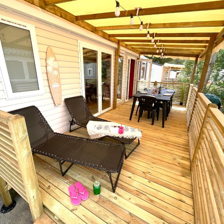 Mobil-home tout beau tout neuf, camping 4*, plage à pied ! - Casa con 3 Camere da Letto - 5
