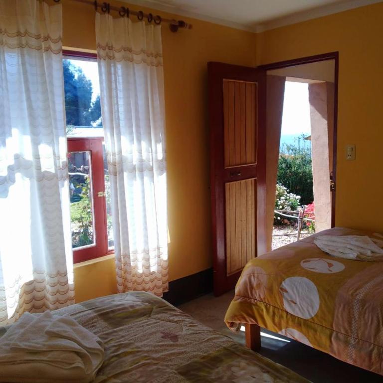 Wara Uta Lodge - Habitación Doble con baño compartido - 2 camas - 5