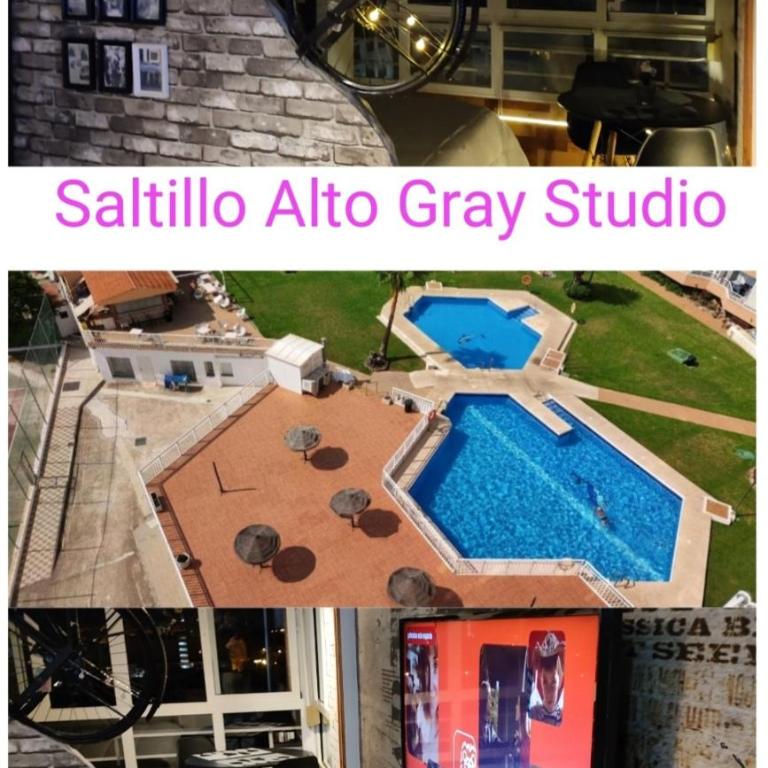 Saltillo Alto Gray Studio. Vistas al mar y piscina - Apartamento de 1 dormitorio - 23