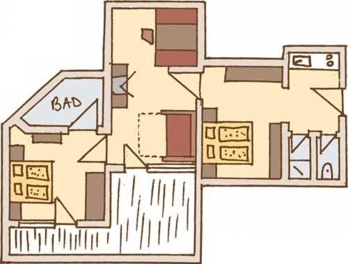 Appartementhaus Kostenzer - Apartment mit 2 Schlafzimmern - 4