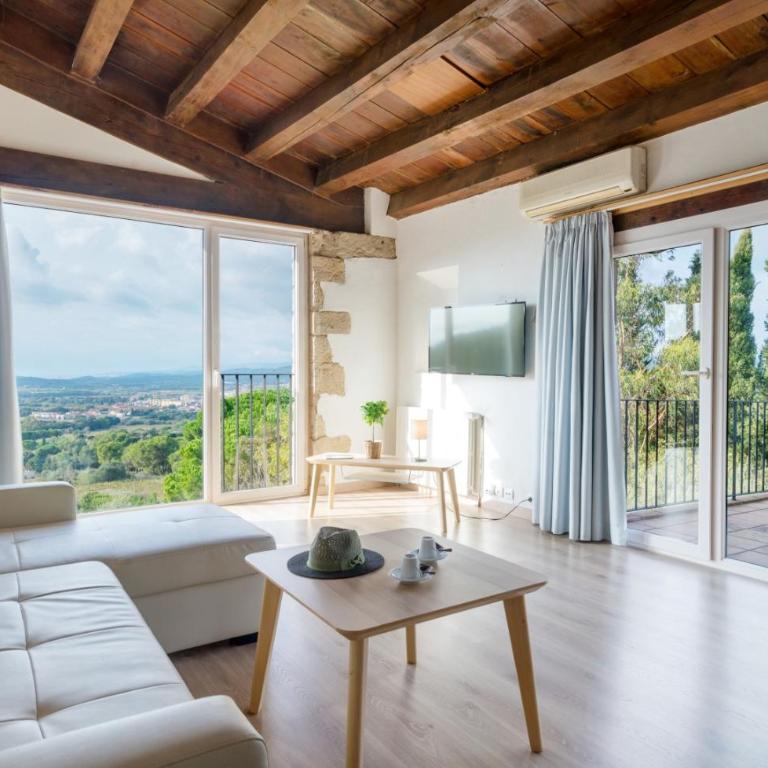 Mas Ses Vinyes - Adults Only - Suite con cama extragrande y vistas a la piscina - 2