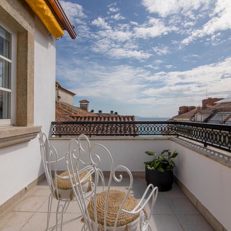 Desconectaengalicia Ático Vidal Rocha, terraza y vistas - Apartamento de 3 dormitorios - 24