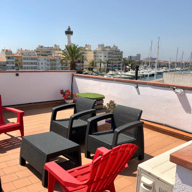 Appartement 80 m2,Port Rhodes D-2 chambres, terrasse panoramique, vue sur le canal principal d’Empuriabrava - Apartamento de 2 dormitorios - 26