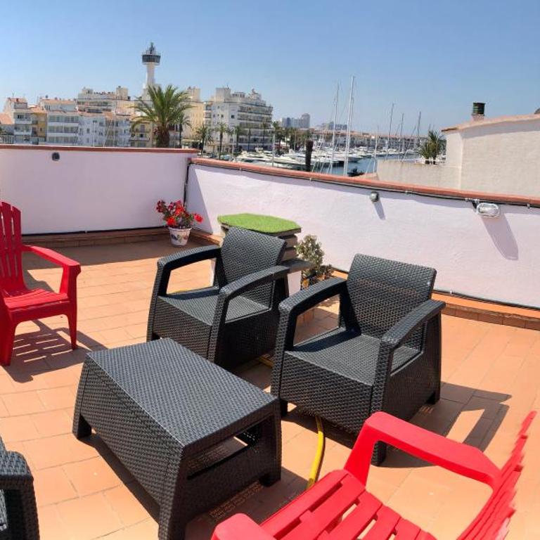 Appartement 80 m2,Port Rhodes D-2 chambres, terrasse panoramique, vue sur le canal principal d’Empuriabrava - Apartamento de 2 dormitorios - 28