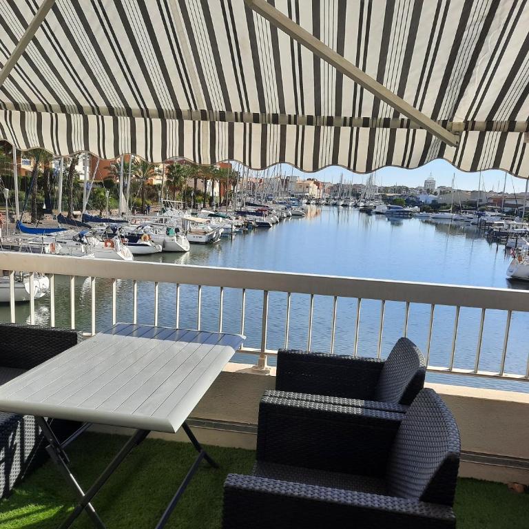 Duplex sur Marinas Cap d'Agde - Apartment mit 2 Schlafzimmern, Terrasse und Meerblick - 3