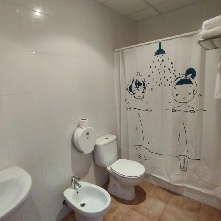 Hostal Restaurant Paca - Habitación Doble con baño privado - 2 camas - 2