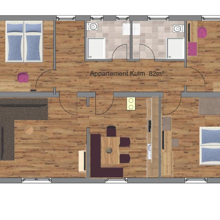 Appartements Kolb - Apartment mit 3 Schlafzimmern - 7