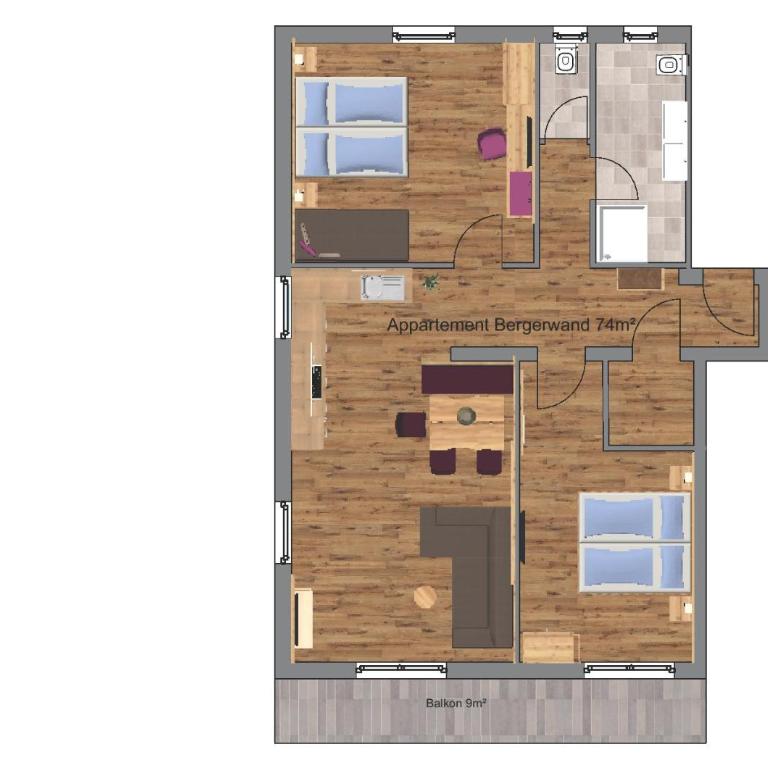 Appartements Kolb - Apartment mit 2 Schlafzimmern - 6