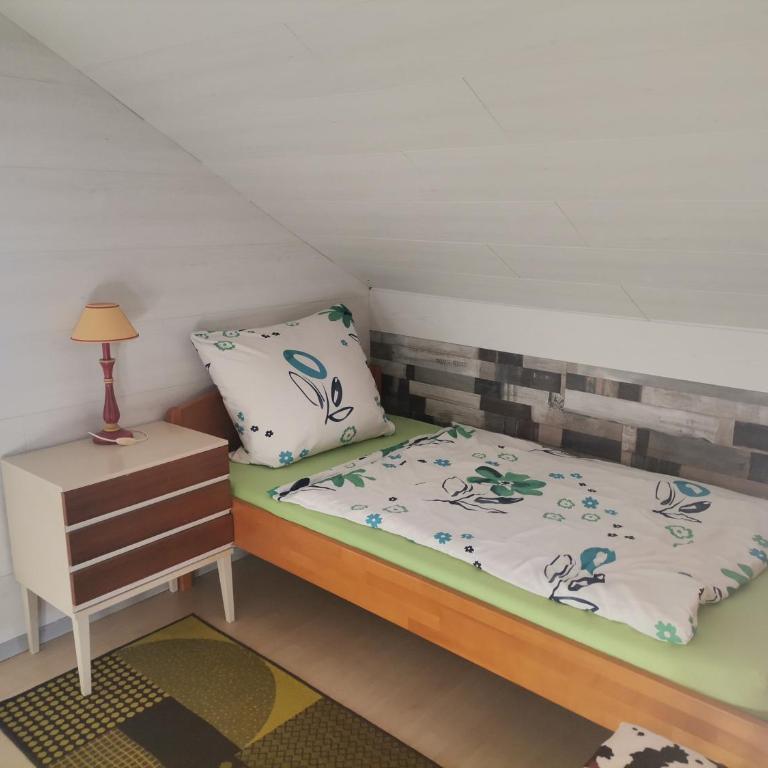 GästeZimmer im Altbau Dachgeschoss mit kleinem Bad WLAN, TV und Parkplatz - Apartment mit Dusche - 16