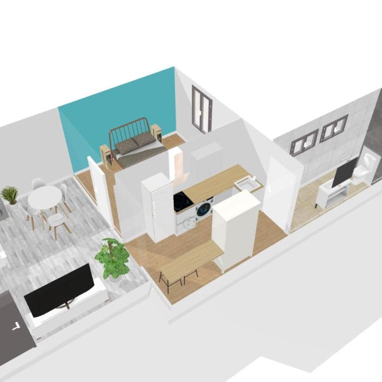 Le Blue St Léon : 2 pièces COZY Lit King Size WIFI - Apartment mit 1 Schlafzimmer - 2