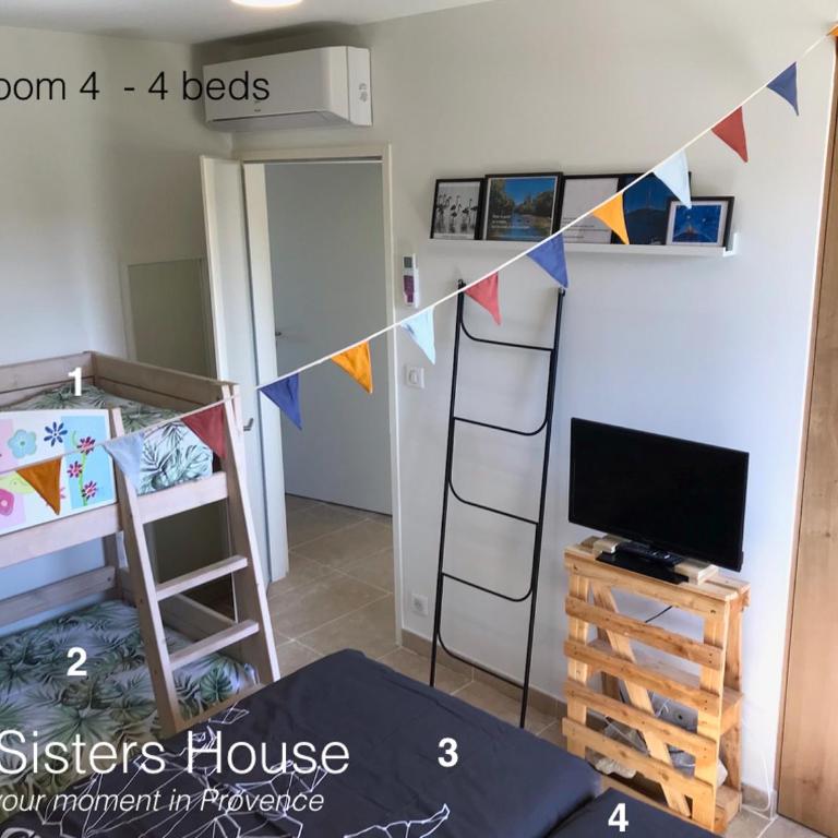 Two Sisters House, Private pool & bike storage, Mont-Ventoux, lac Palivettes, Child-friendly - Villa - 53