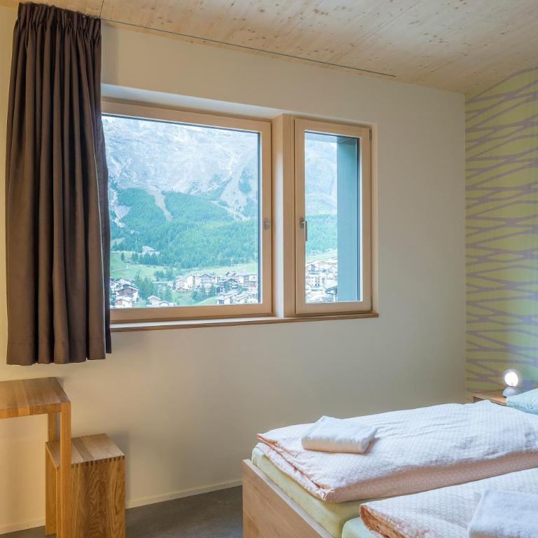 Saas-Fee wellnesshostel4000 - Familienzimmer mit Dusche - Zugang zum Pool inbegriffen - 5